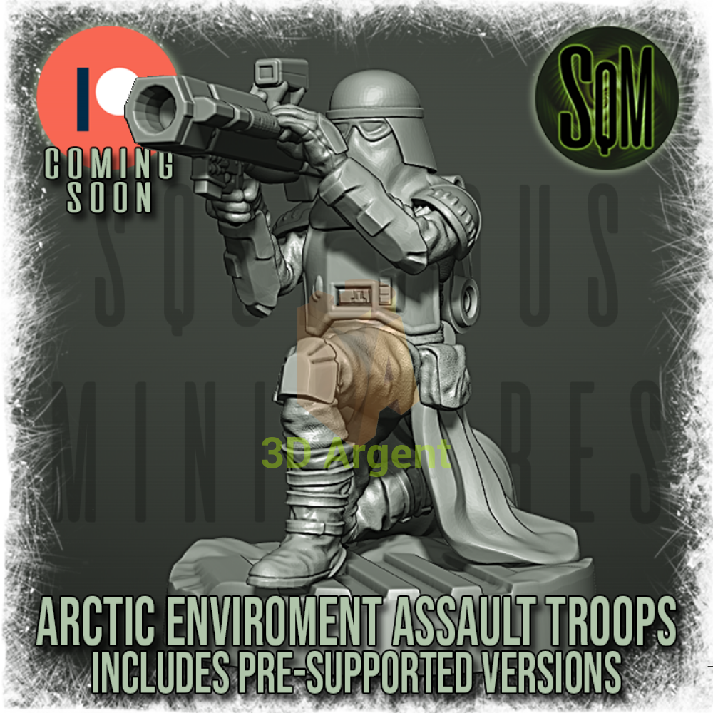 Snow Trooper Squad 12x Star Wars Legion compatible 3D Resin Miniatures Squamous Toys & Games:Wargames &