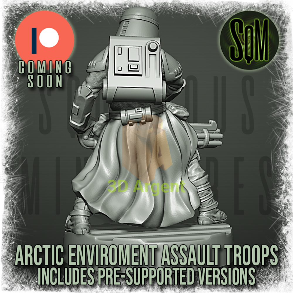 Snow Trooper Squad 12x Star Wars Legion compatible 3D Resin Miniatures Squamous Toys & Games:Wargames &