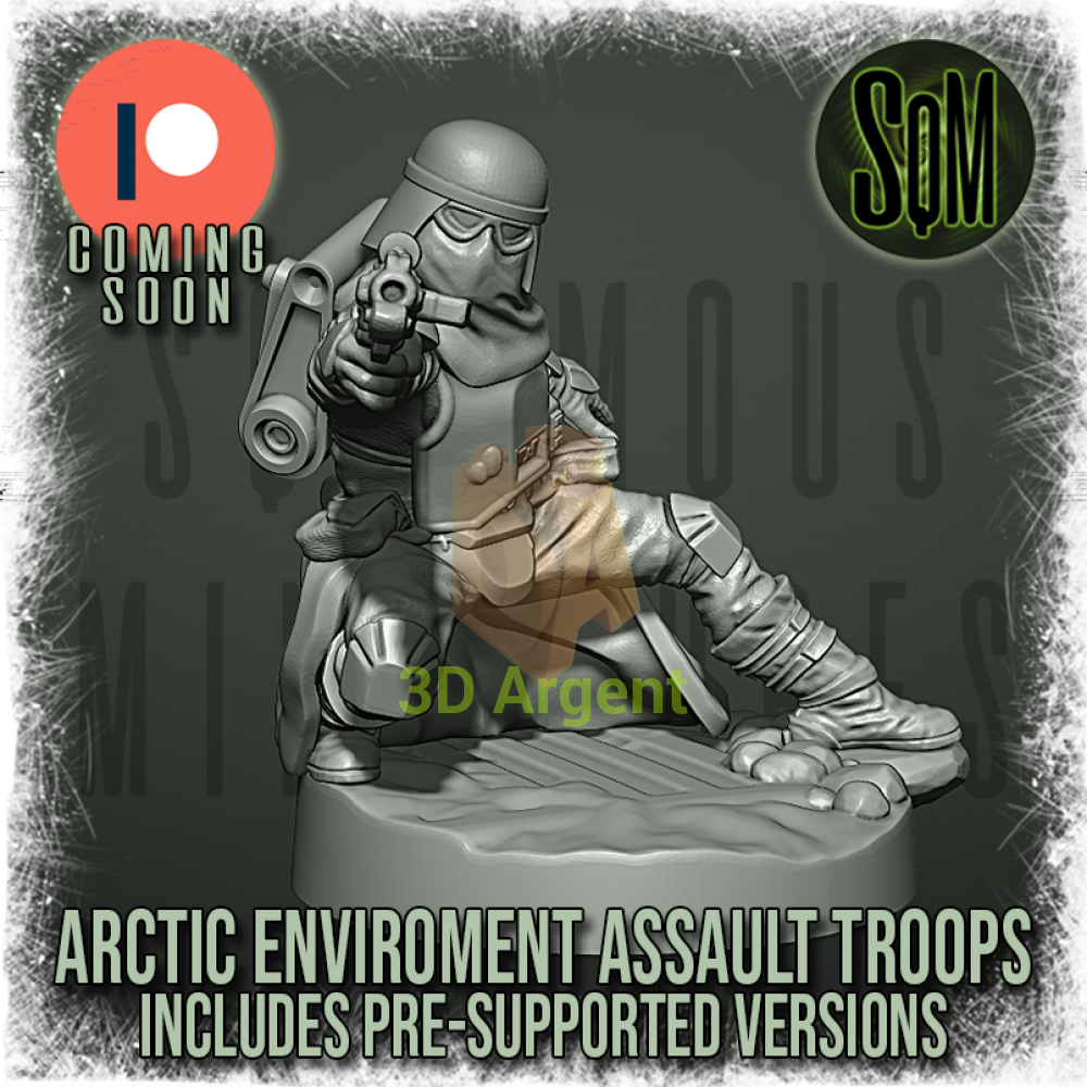 Snow Trooper Squad 12x Star Wars Legion compatible 3D Resin Miniatures Squamous Toys & Games:Wargames &
