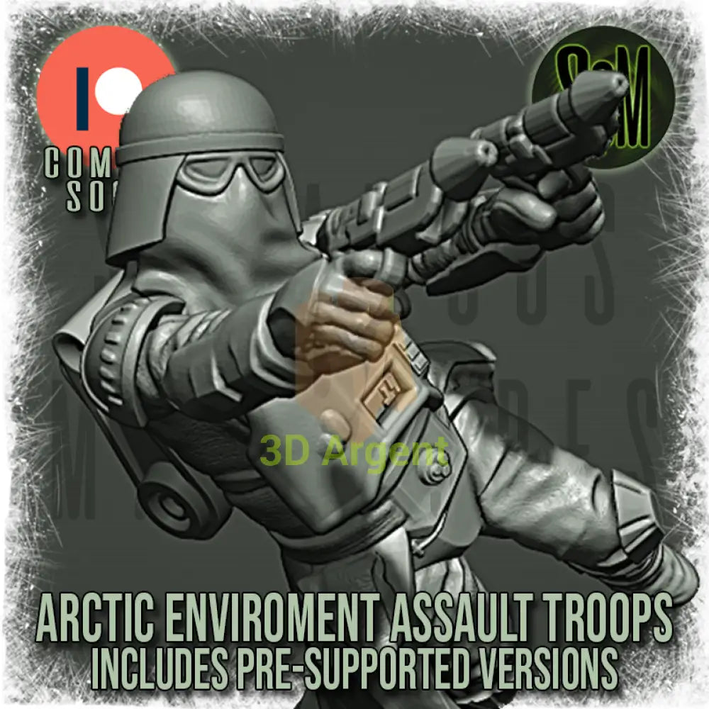 Snow Trooper Squad 12x Star Wars Legion compatible 3D Resin Miniatures Squamous Toys & Games:Wargames &