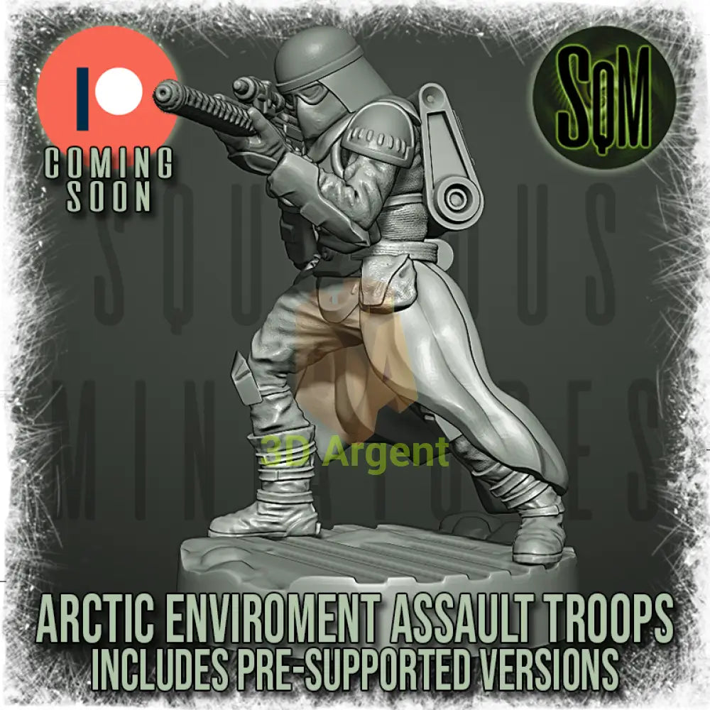 Snow Trooper Squad 12x Star Wars Legion compatible 3D Resin Miniatures Squamous Toys & Games:Wargames &