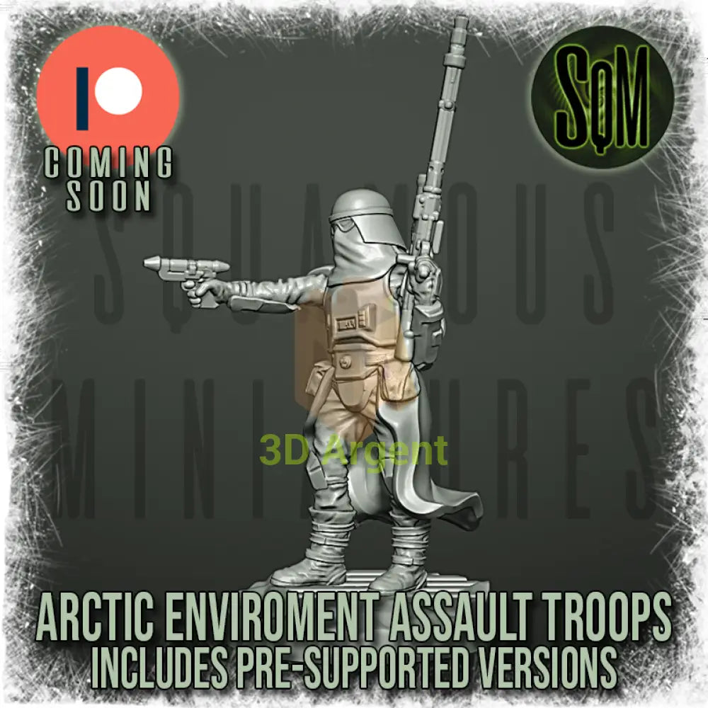 Snow Trooper Squad 12x Star Wars Legion compatible 3D Resin Miniatures Squamous Toys & Games:Wargames &