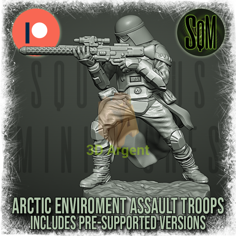 Snow Trooper Squad 12x Star Wars Legion compatible 3D Resin Miniatures Squamous Toys & Games:Wargames &
