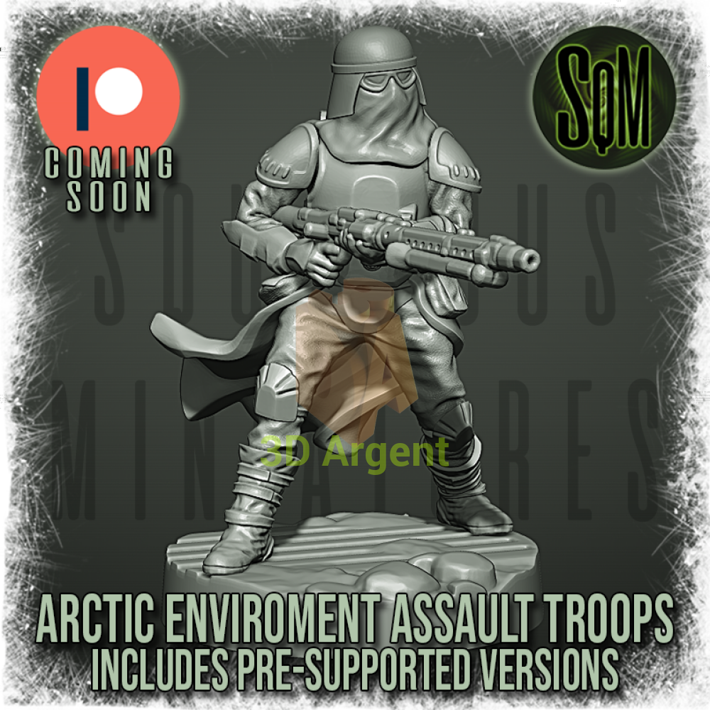 Snow Trooper Squad 12x Star Wars Legion compatible 3D Resin Miniatures Squamous Toys & Games:Wargames &