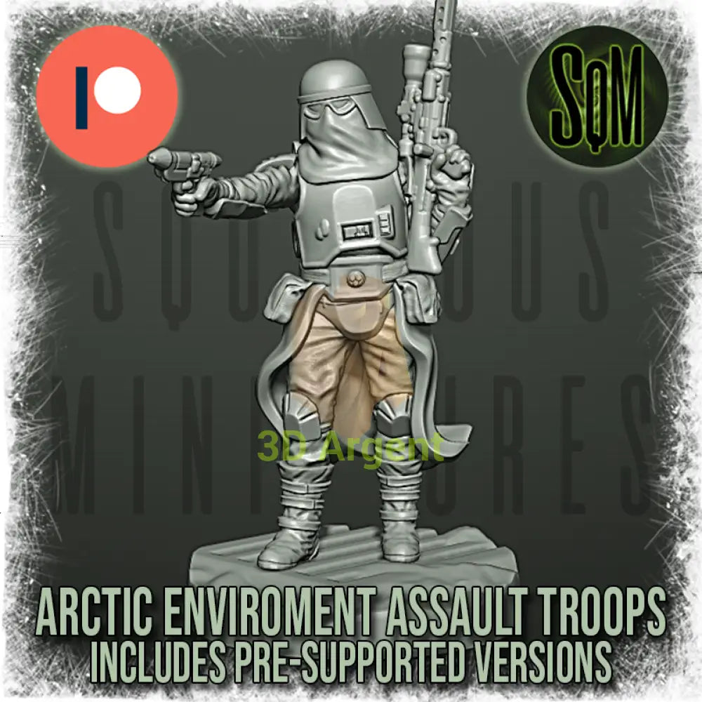 Snow Trooper Squad 12x Star Wars Legion compatible 3D Resin Miniatures Squamous Toys & Games:Wargames &
