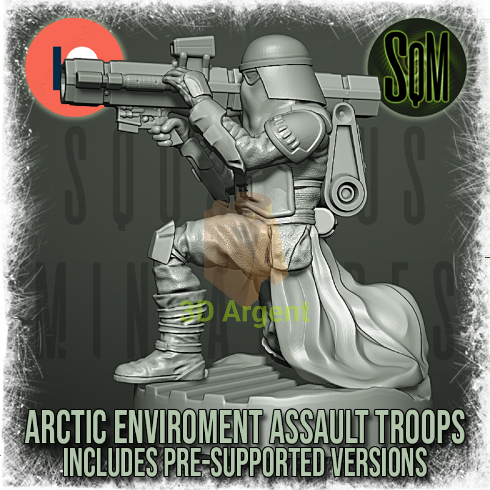 Snow Trooper Squad 12x Star Wars Legion compatible 3D Resin Miniatures Squamous Toys & Games:Wargames &