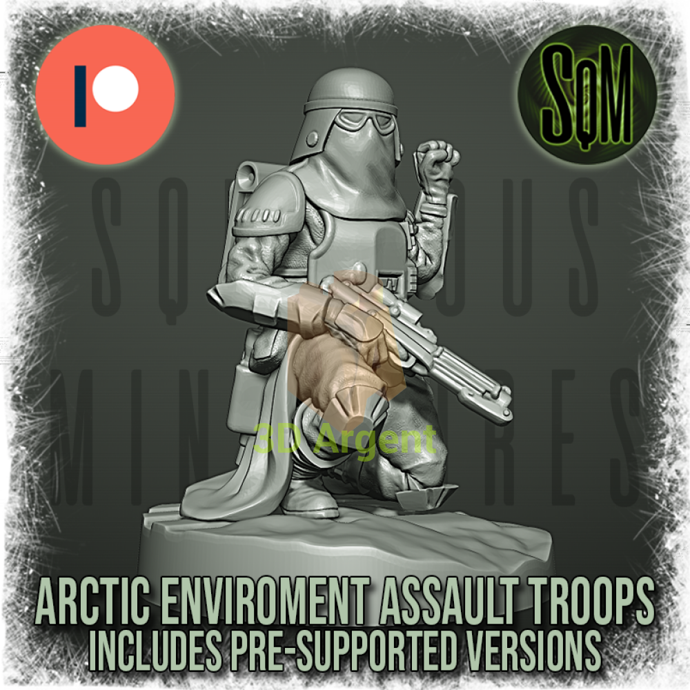 Snow Trooper Squad 12x Star Wars Legion compatible 3D Resin Miniatures Squamous Toys & Games:Wargames &