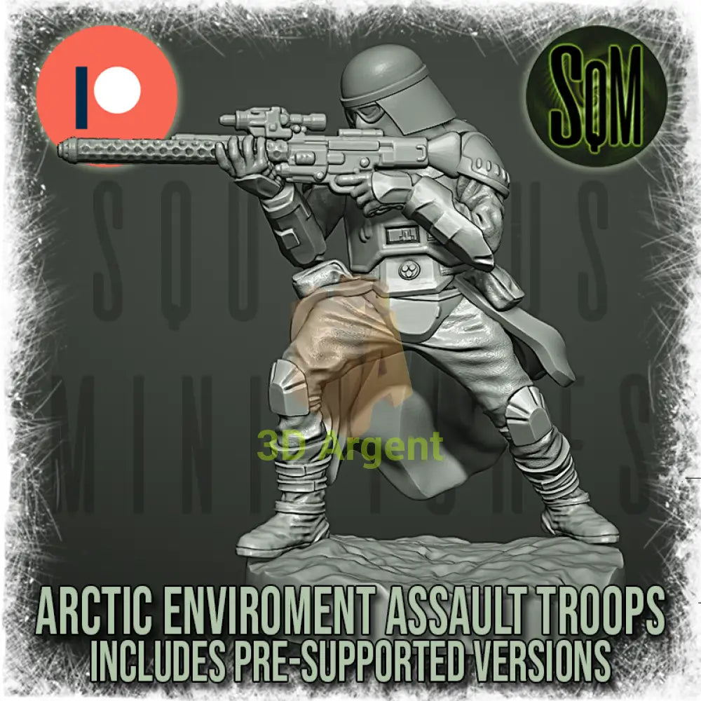 Snow Trooper Squad 12x Star Wars Legion compatible 3D Resin Miniatures Squamous Toys & Games:Wargames &
