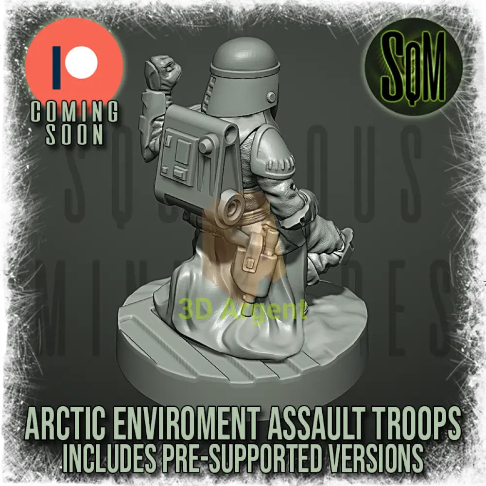 Snow Trooper Squad 12x Star Wars Legion compatible 3D Resin Miniatures Squamous Toys & Games:Wargames &