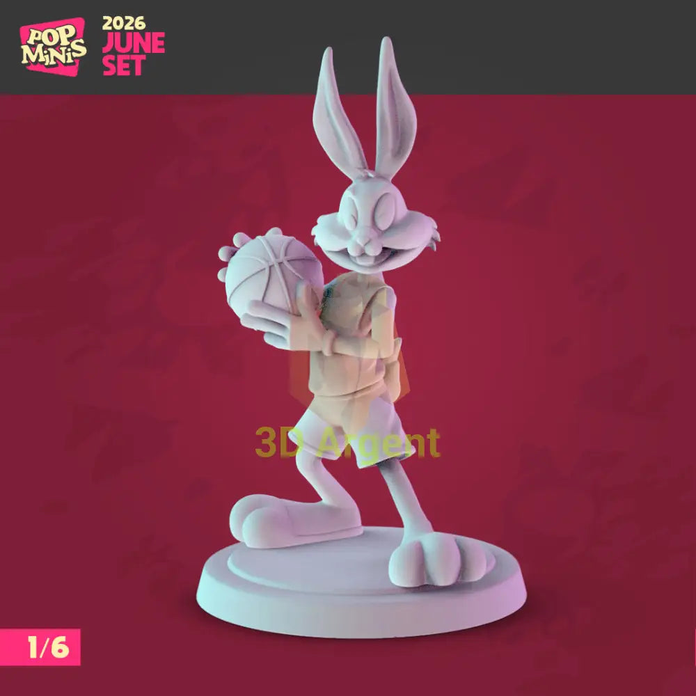 Bugs Bunny Space Jam 3D printed resin miniature – Pop Minis
