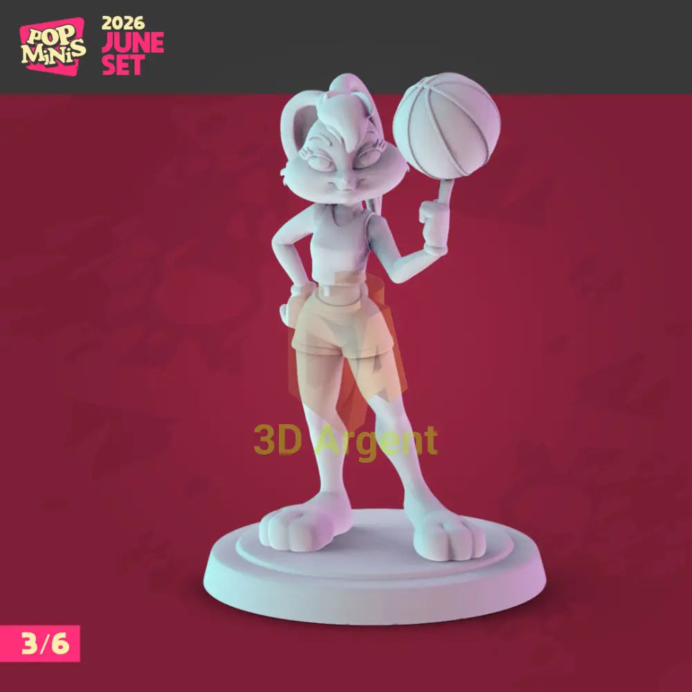 Lola Bunny Space Jam 3D printed resin miniature – Pop Minis