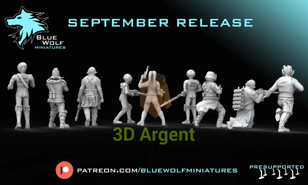 Space Smugglers 7 Versions Star Wars Legion 3D Printed Resin BlueWolf Miniatures Toys & Games:Wargames &