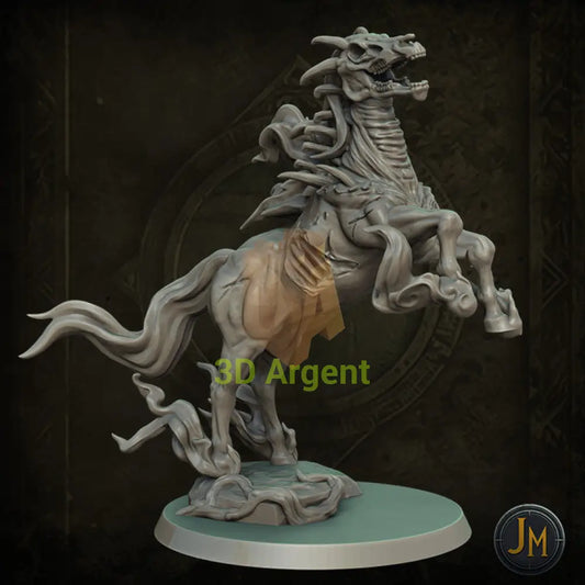 Spectral Horse Ghost - Dungeons and Dragons (D&D) DragonLance Frostgrave Fantasy 3D Printed Resin Miniatures Toys &