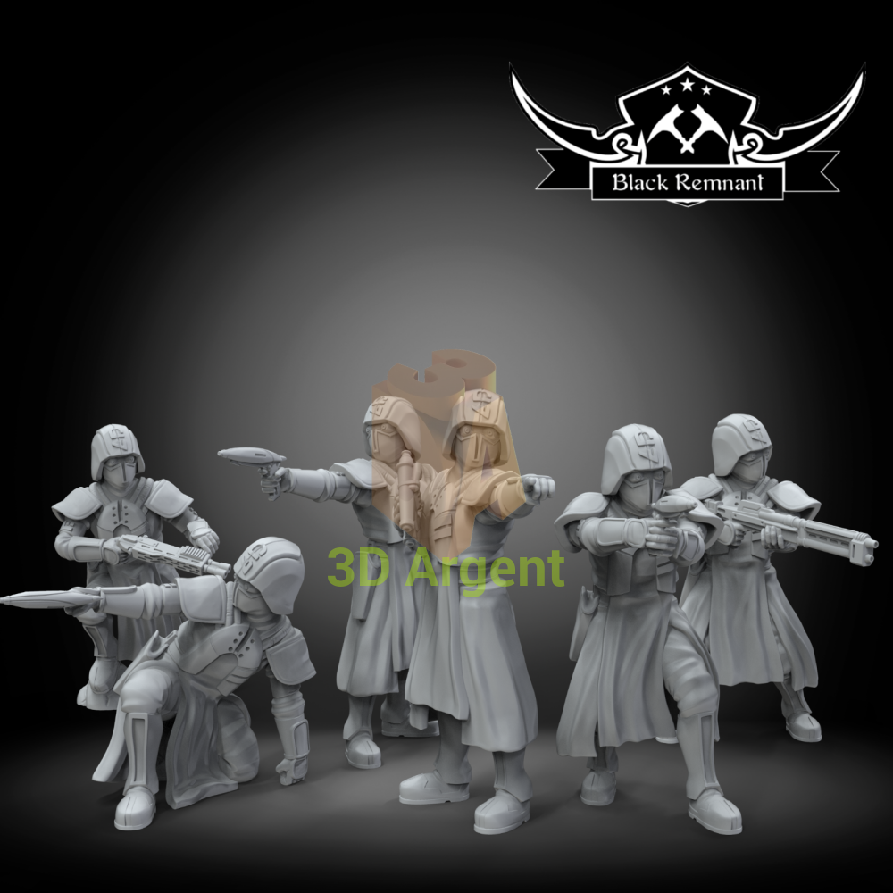 Squad Coruscant Police 6x Star Wars Legion compatible 3D Resin Miniatures Toys & Games:Wargames & Role-Playing:Star Wars