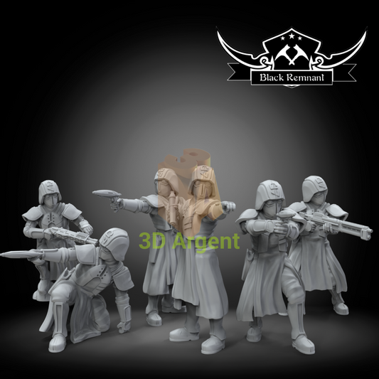 Squad Coruscant Police 6x Star Wars Legion compatible 3D Resin Miniatures Toys & Games:Wargames & Role-Playing:Star Wars