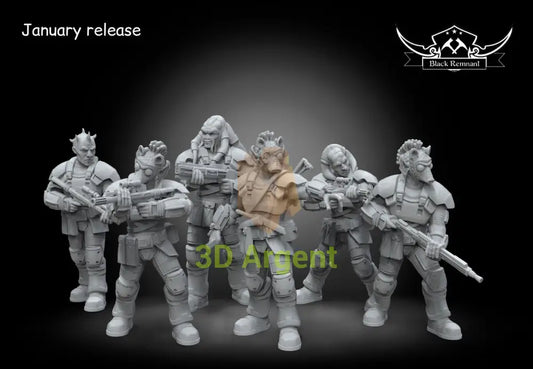 Squad Son-Tuul Pride Criminal Syndicat 6x Star Wars Legion compatible Miniatures Toys & Games:Wargames &