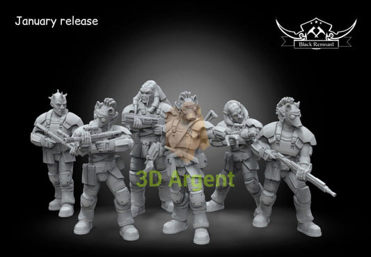 Squad Son-Tuul Pride Criminal Syndicat 6x Star Wars Legion compatible Miniatures Toys & Games:Wargames &