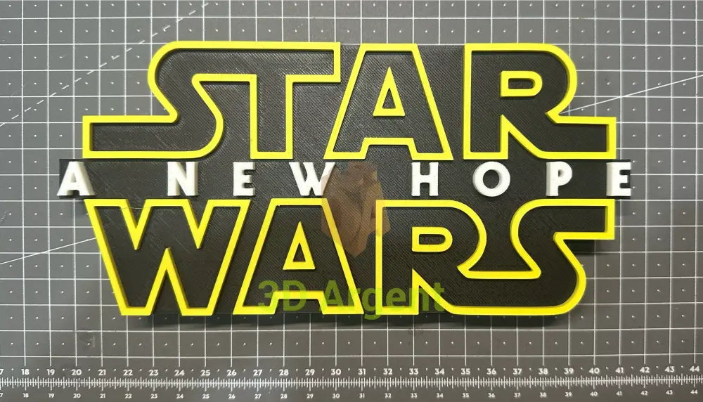 Star Wars A New Hope sign - 3D Printed Sign Stand Collectables:Science Fiction Collectables:Other Science Fiction Items