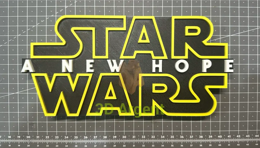 Star Wars A New Hope sign - 3D Printed Sign Stand Collectables:Science Fiction Collectables:Other Science Fiction Items