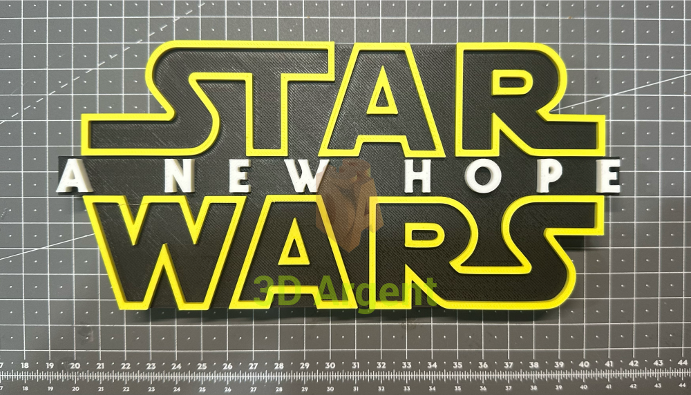 Star Wars A New Hope sign - 3D Printed Sign Stand Collectables:Science Fiction Collectables:Other Science Fiction Items