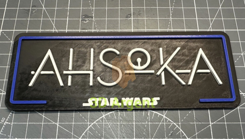 Star Wars Ahsoka - 3D Printed Sign Stand Collectables:Science Fiction Collectables:Other Science Fiction Items
