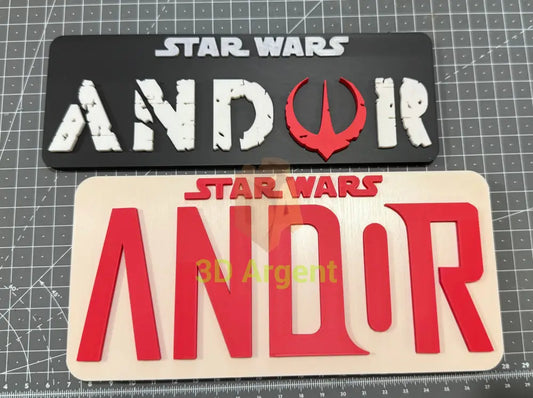 Star Wars Andor - 3D Printed Sign Stand Collectables:Science Fiction Collectables:Other Science Fiction Items
