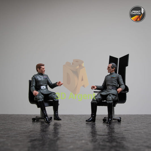 Star Wars Black Series - Death Star Conference Room chair 3D Printed 1/12 Tarkin Toys & Games:Action Figures &