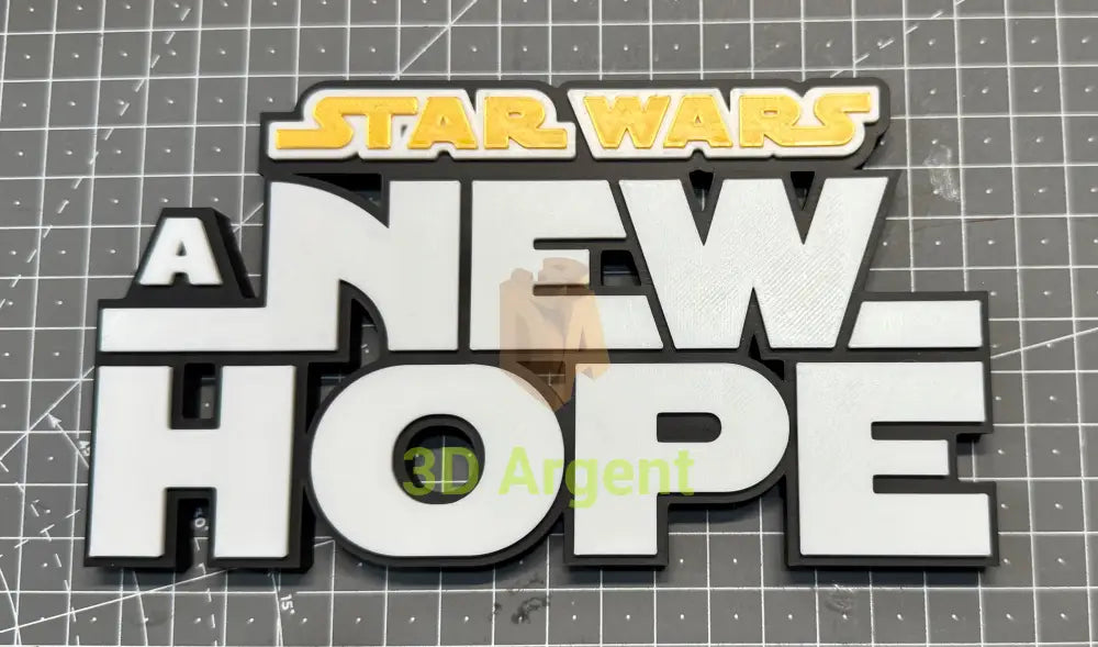 Star Wars Empire Strikes Back Return of the Jedi - 3D Printed Sign Stand A New Hope Collectables:Science Fiction