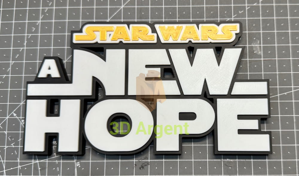 Star Wars Empire Strikes Back Return of the Jedi - 3D Printed Sign Stand A New Hope Collectables:Science Fiction