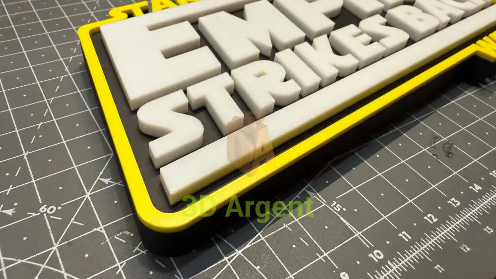 Star Wars Empire Strikes Back Return of the Jedi - 3D Printed Sign Stand Collectables:Science Fiction