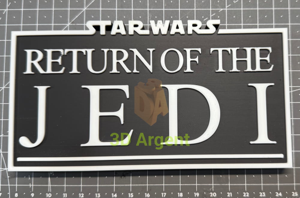 Star Wars Empire Strikes Back Return of the Jedi - 3D Printed Sign Stand Return of the Jedi Collectables:Science