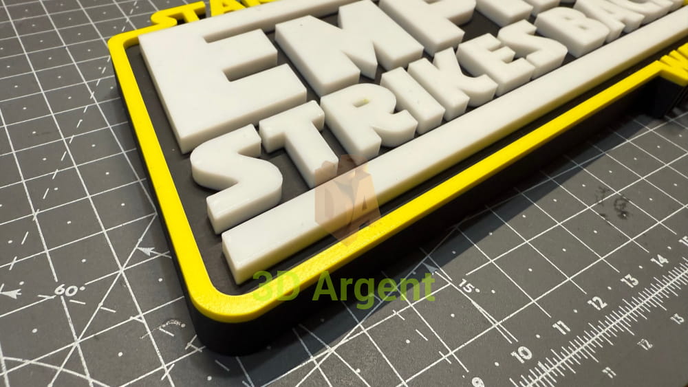 Star Wars Empire Strikes Back Return of the Jedi - 3D Printed Sign Stand Collectables:Science Fiction