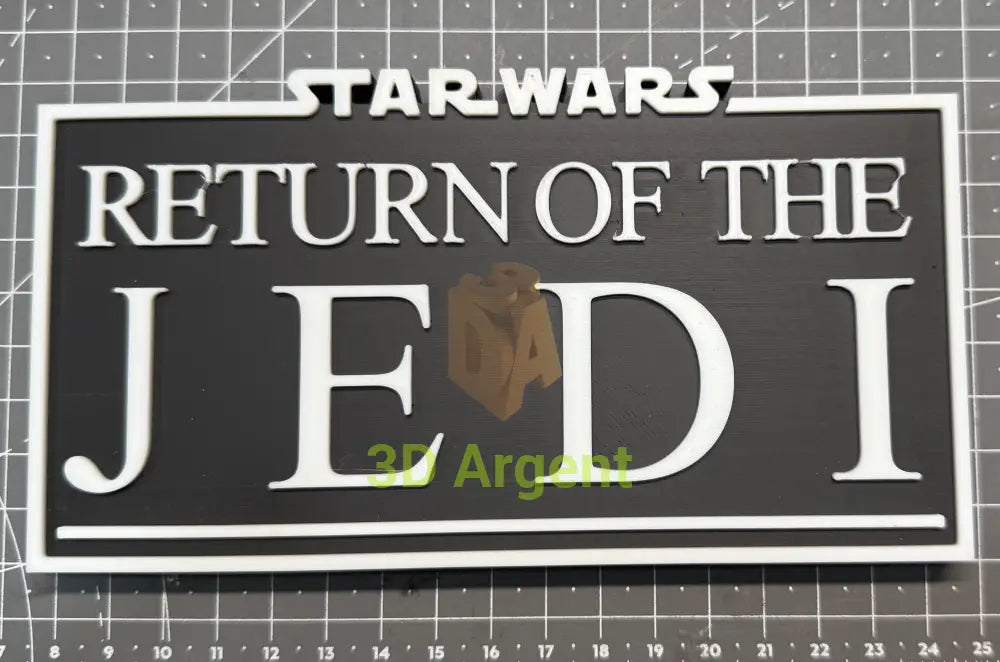 Star Wars Empire Strikes Back Return of the Jedi - 3D Printed Sign Stand Return of the Jedi Collectables:Science