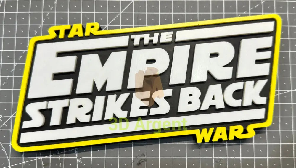 Star Wars Empire Strikes Back Return of the Jedi - 3D Printed Sign Stand Empire Strikes Back Collectables:Science