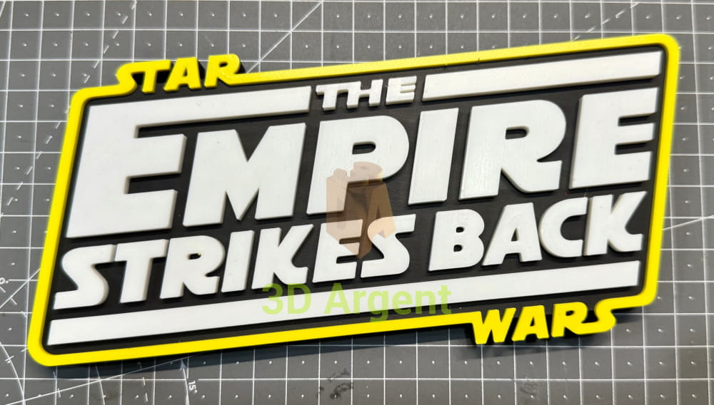 Star Wars Empire Strikes Back Return of the Jedi - 3D Printed Sign Stand Empire Strikes Back Collectables:Science