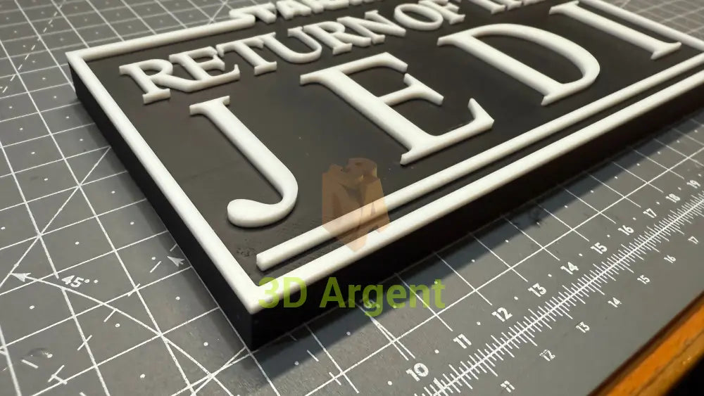 Star Wars Empire Strikes Back Return of the Jedi - 3D Printed Sign Stand Collectables:Science Fiction