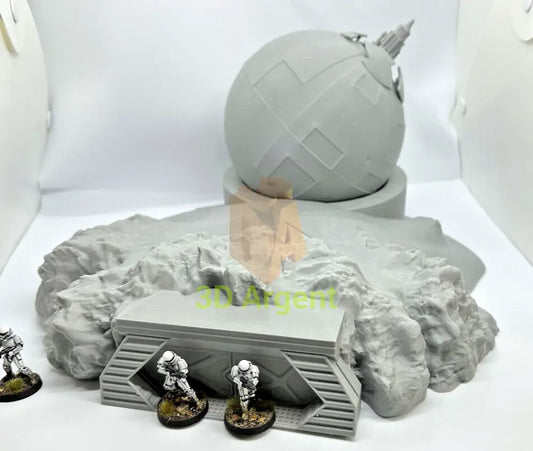 Star Wars Ion Cannon installation Terrain compatible Star Wars Legion 3D Printed Toys & Games:Wargames &