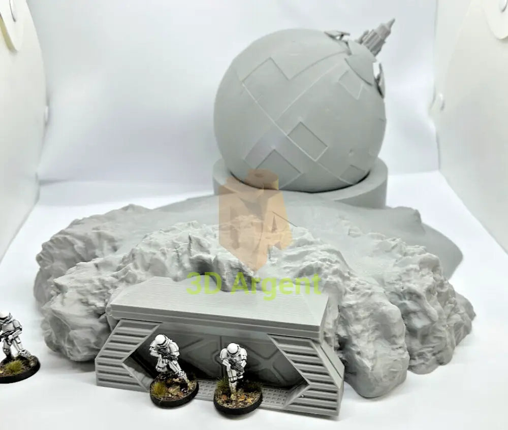 Star Wars Ion Cannon installation Terrain compatible Star Wars Legion 3D Printed Toys & Games:Wargames &