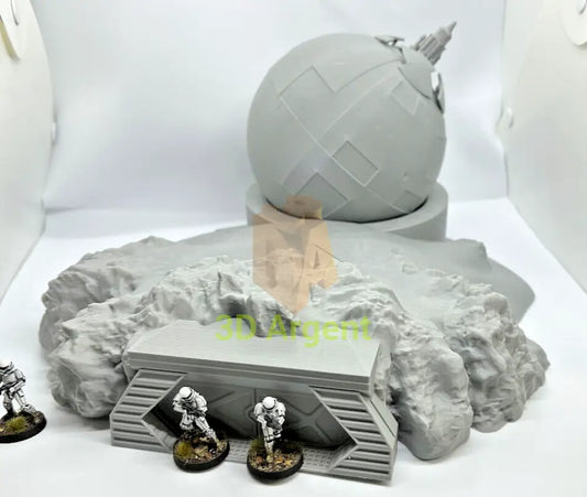 Star Wars Ion Cannon installation Terrain compatible Star Wars Legion 3D Printed Toys & Games:Wargames &