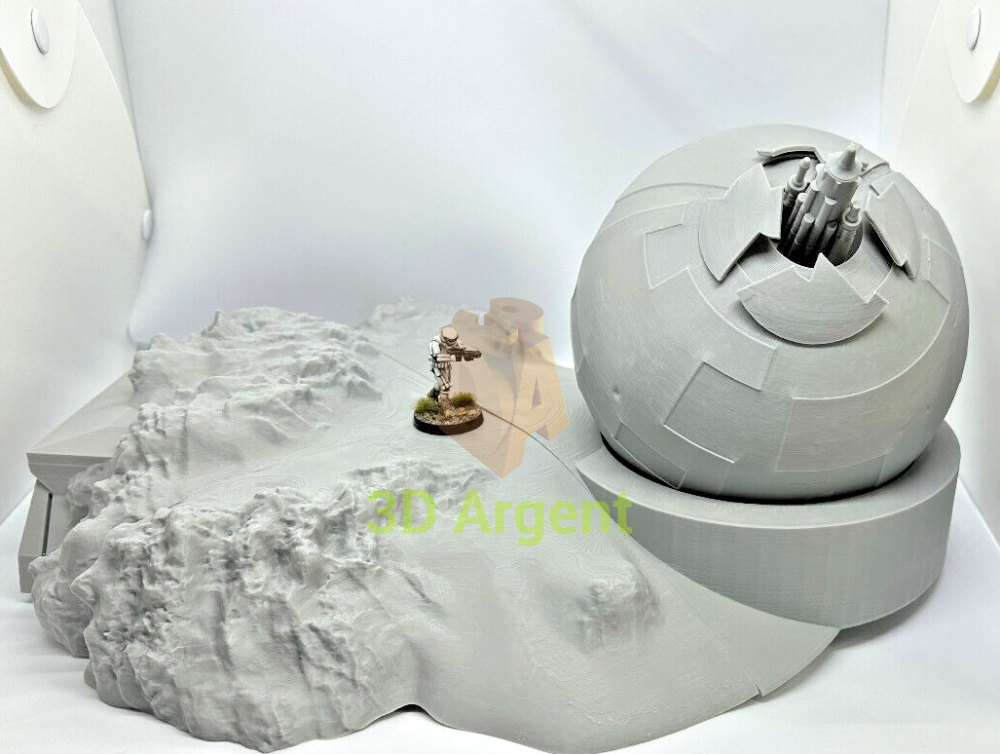 Star Wars Ion Cannon installation Terrain compatible Star Wars Legion 3D Printed Toys & Games:Wargames &