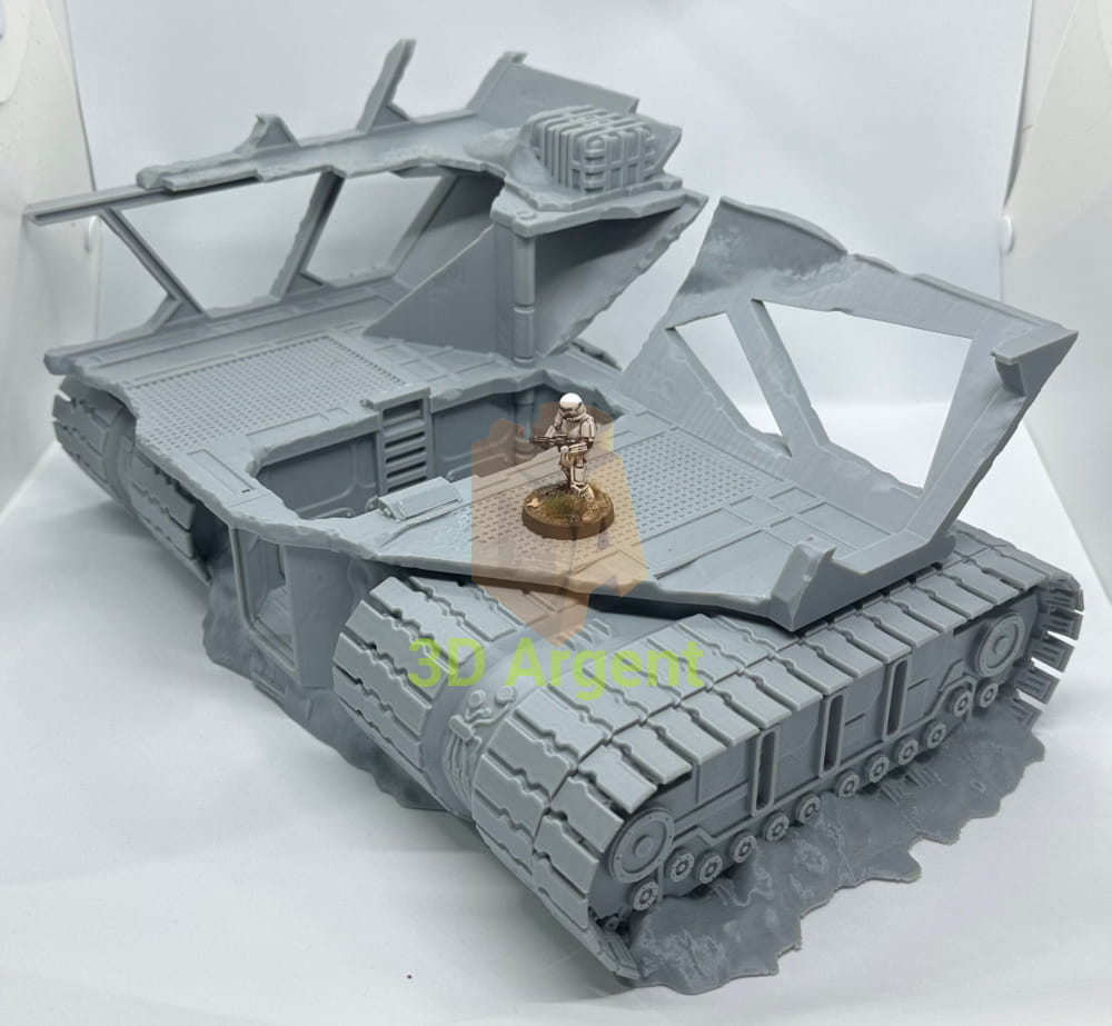 SandCrawler Destroyed Scenery Terrain compatible Star Wars Legion 3D Printed Toys & Games:Wargames &
