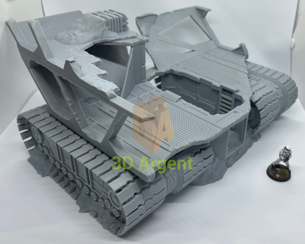 SandCrawler Destroyed Scenery Terrain compatible Star Wars Legion 3D Printed Toys & Games:Wargames &
