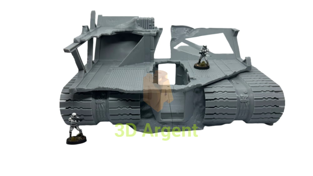 SandCrawler Destroyed Scenery Terrain compatible Star Wars Legion 3D Printed Toys & Games:Wargames &