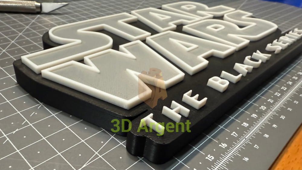 Star Wars The Black Series Sign Stand- 3D Printed Collectables:Science Fiction Collectables:Other Science Fiction Items