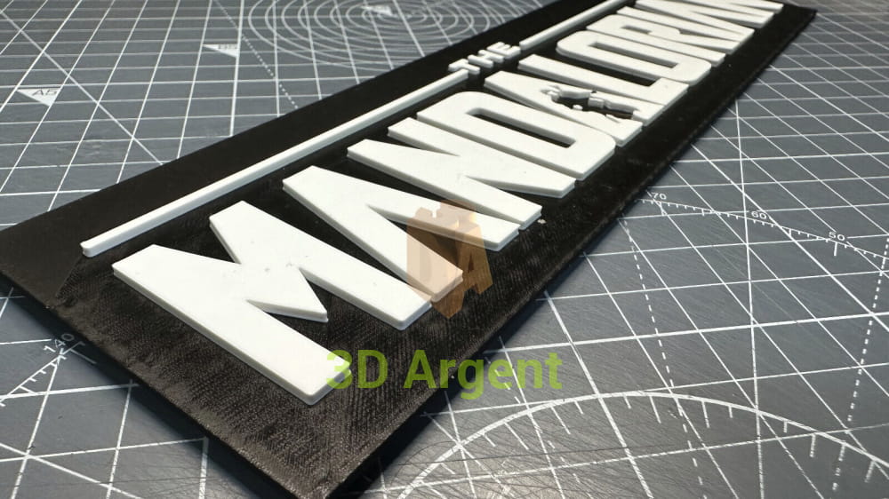 Star Wars The Mandalorian - 3D Printed Sign Stand Collectables:Science Fiction Collectables:Other Science Fiction Items