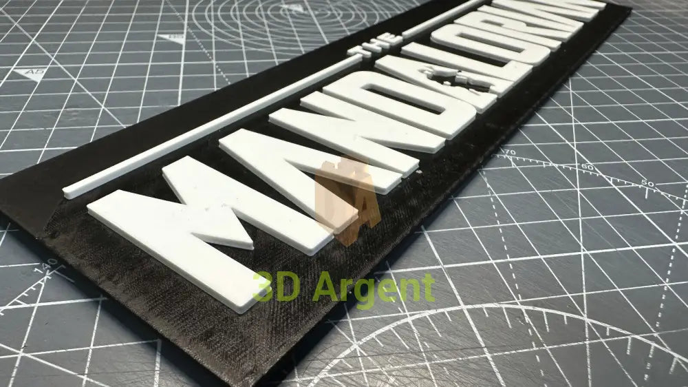 Star Wars The Mandalorian - 3D Printed Sign Stand Collectables:Science Fiction Collectables:Other Science Fiction Items