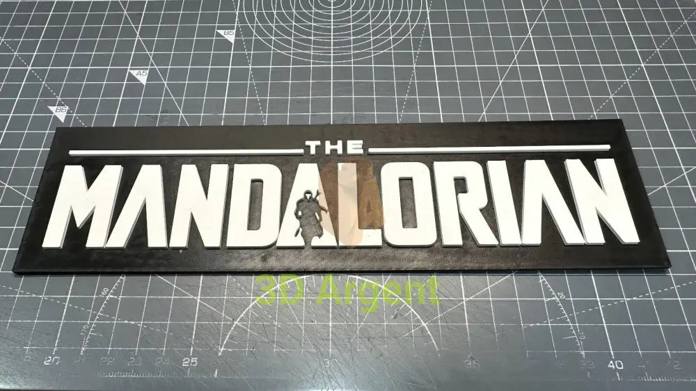 Star Wars The Mandalorian - 3D Printed Sign Stand Collectables:Science Fiction Collectables:Other Science Fiction Items