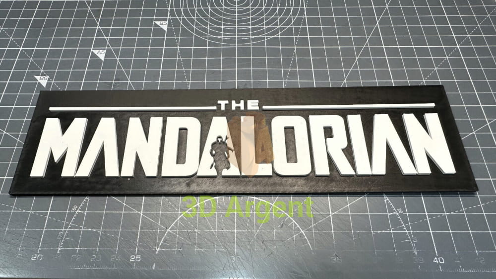 Star Wars The Mandalorian - 3D Printed Sign Stand Collectables:Science Fiction Collectables:Other Science Fiction Items