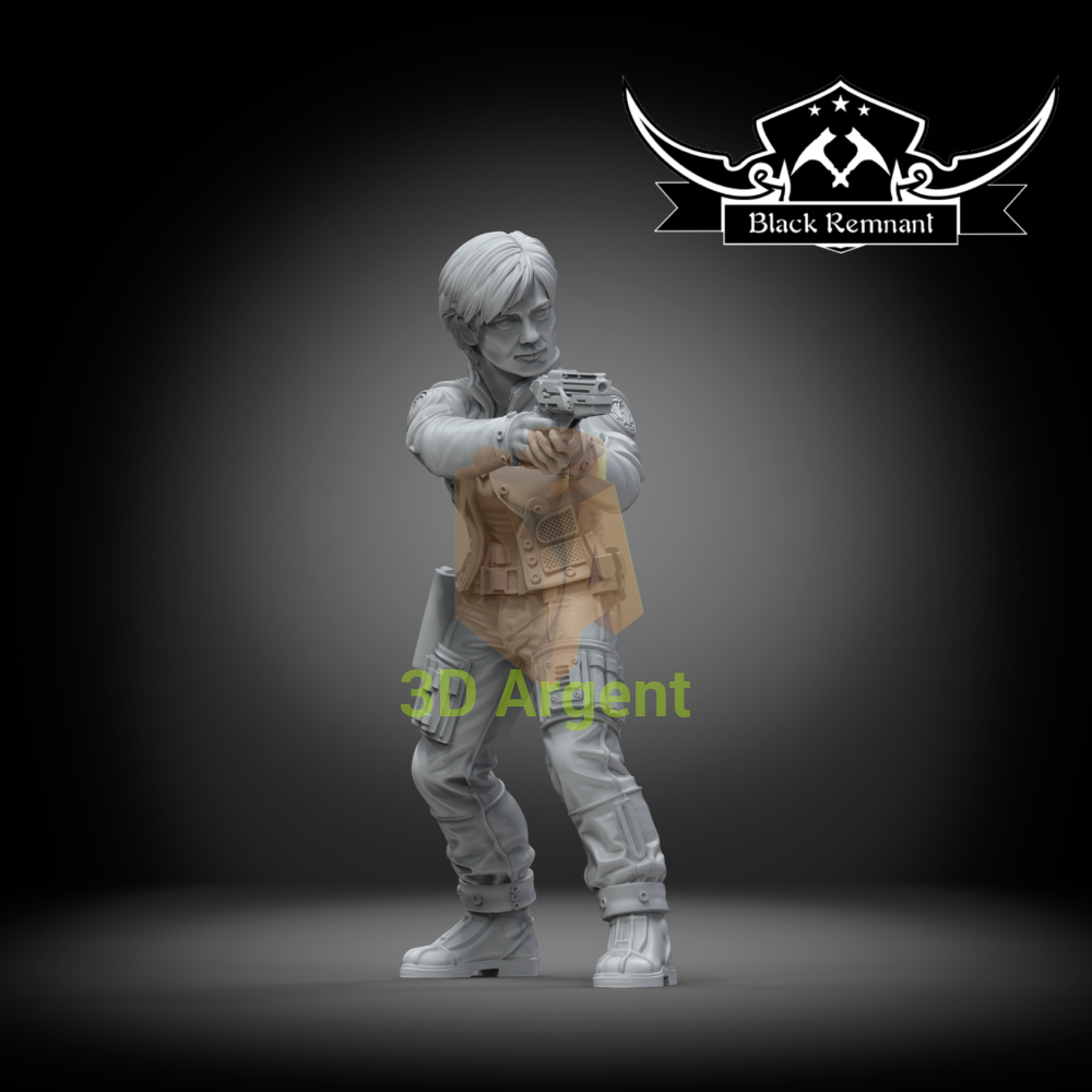 Starbuck – Battlestar Galactica – Black Remnant 3D Printed Resin Miniature