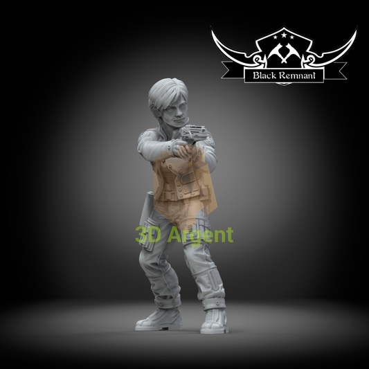 Starbuck – Battlestar Galactica – Black Remnant 3D Printed Resin Miniature